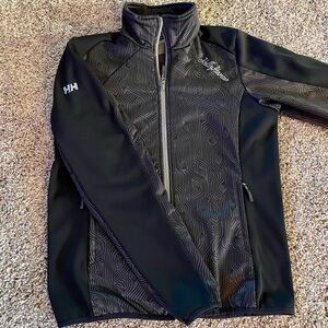 Helly Hansen Black and Gray Fleece-Lined Jacket